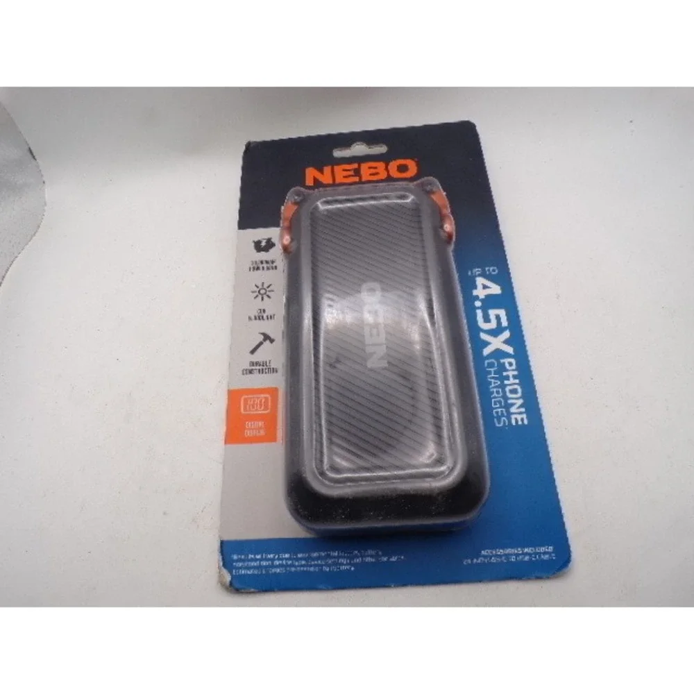 NEBO 10K mAh Power Bank 18W PD USB-C Rugged Portable Charger Flashlight NEB-POW